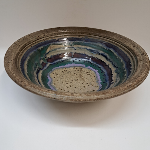 Click to view detail for #250745 Bowl, Spiral Stripes $28